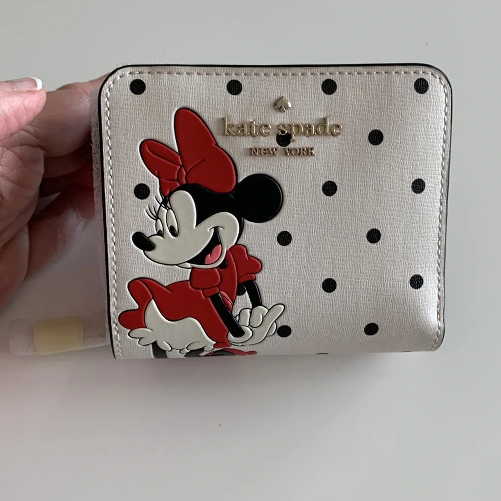 Kate Spade New York Minnie Mouse Zip Around Wallet NWOT
